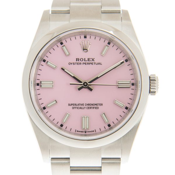 NEW ROLEX OYSTER PERPETUAL 126000-0008 CANDY PINK