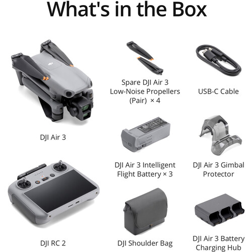 DJI Air 3 Drone Fly More Combo with RC 2