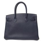 NEW HERMES HANDBAGS BIRKIN 30 76/L3 CLUTCH BAG BLEU INDIGO