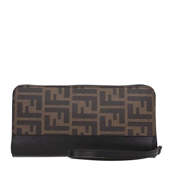 NEW FENDI WALLETS 7M0191 X4U F0CRD LONG ZIPPER WALLET