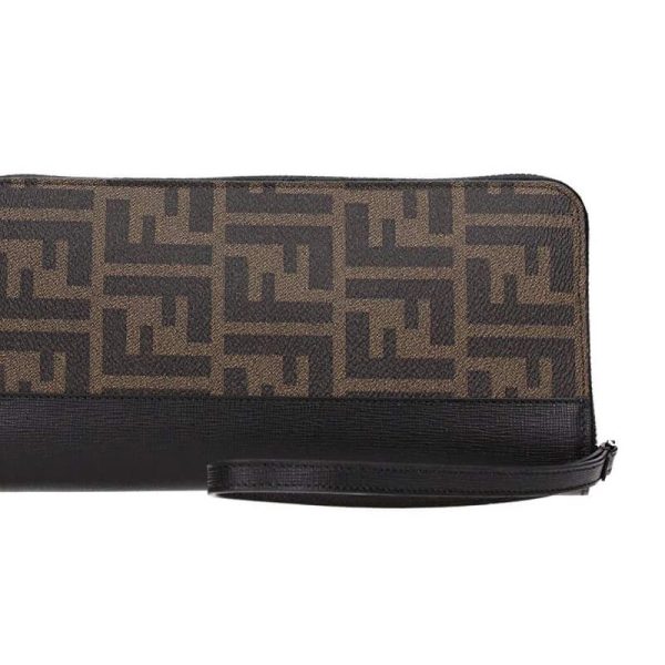 NEW FENDI WALLETS 7M0191 X4U F0CRD LONG ZIPPER WALLET