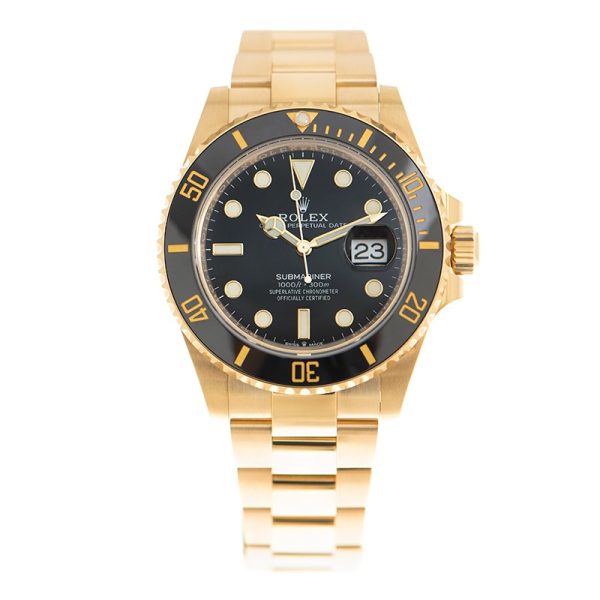 NEW ROLEX SUBMARINER 126618LN-0002 GOLD BLACK SUBMARINER DATE