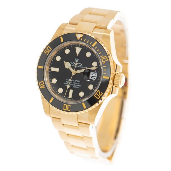 NEW ROLEX SUBMARINER 126618LN-0002 GOLD BLACK SUBMARINER DATE