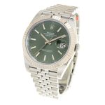 NEW ROLEX DATEJUST 126334-0028 MINT GREEN