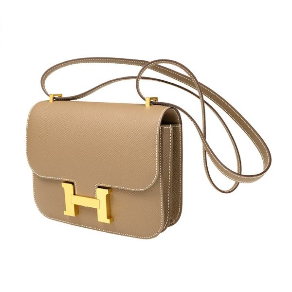 NEW HERMES BAGS CONSTANCE 18 18 SHOULDER BAG/CROSSBODY BAG ETOUPE