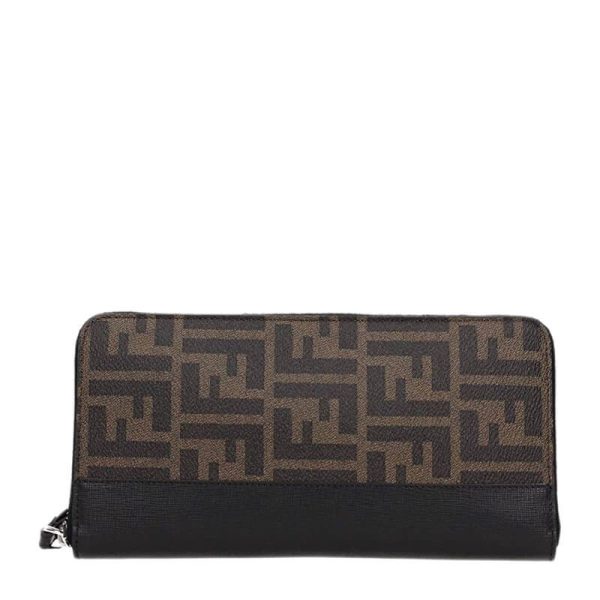 NEW FENDI WALLETS 7M0191 X4U F0CRD LONG ZIPPER WALLET