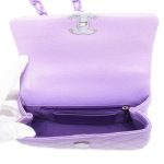 CHANEL Mini flap Bag Purple AS4598 Caviar Leather