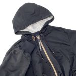 LOUIS VUITTON Lightweight Crinkle Parka Size 42 Noir 1AFGKP Nylon100%