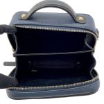 CHANEL Filigree 2way vanity bag Navy A93342 Caviar Leather