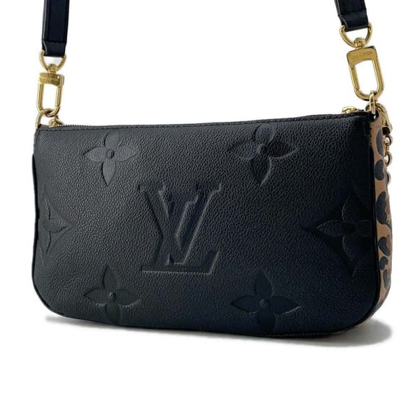 LOUIS VUITTON Multi Pochette Accessoires Noir M58520 Monogram Empreinte Leather Wild at Heart