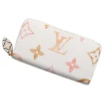 LOUIS VUITTON Zippy Wallet by the Pool Beige/Pink M82385 Monogram / Giant