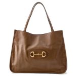 GUCCI Horsebit 1955Tote Bag Brown 623694 Leather