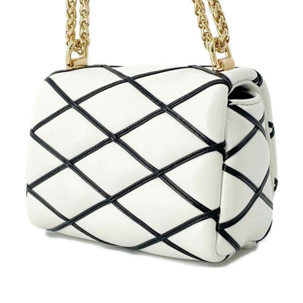 LOUIS VUITTON PICO GO-14 Maltage White/Noir M23762 Lamb Leather LV Twist