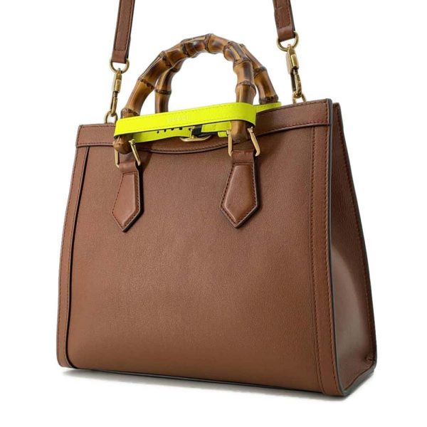 GUCCI Diana Bamboo Handle 2wayHandbag Brown 660195 Leather Size Small