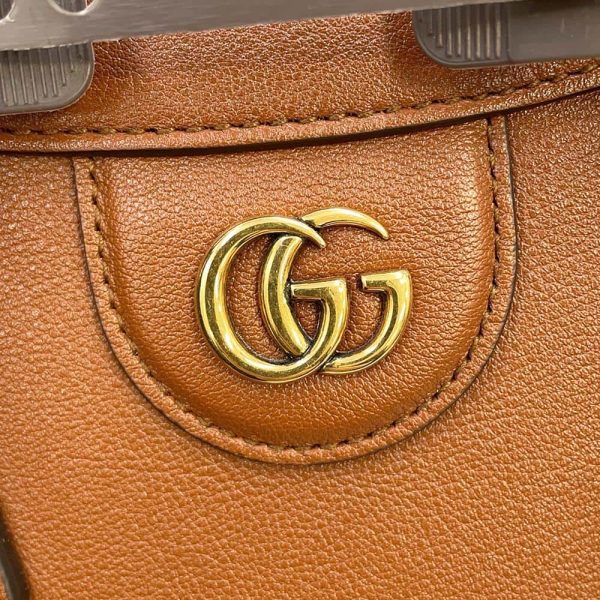 GUCCI Diana Bamboo Handle 2wayHandbag Brown 660195 Leather Size Small