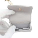 CHANEL Matelasse Smartphone & Airpods PROCase ChainShoulder Gray AP2970 Caviar Leather