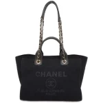 CHANEL Deauville Line Black AS3257 Mix Fiber