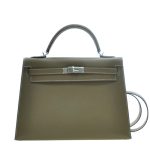 NEW HERMES HANDBAGS KELLY 32 18 SHOULDER BAG/CROSSBODY BAG /HANDBAG ETOUPE